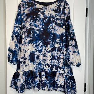 Cynthia Rowley Exaggerated Flounce Dress Space Dye